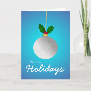 Happy Holidays, Let it snow. Holiday Card