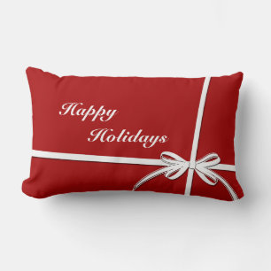 Happy Holidays Lumbar Pillow