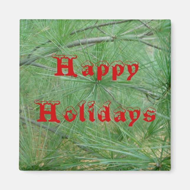 Happy Holidays Magnet (Front)