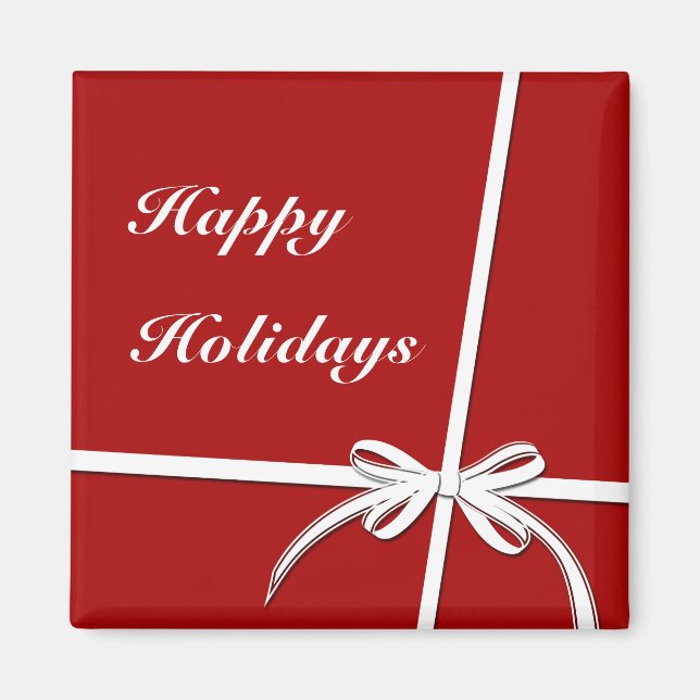 Happy Holidays Magnet (Front)