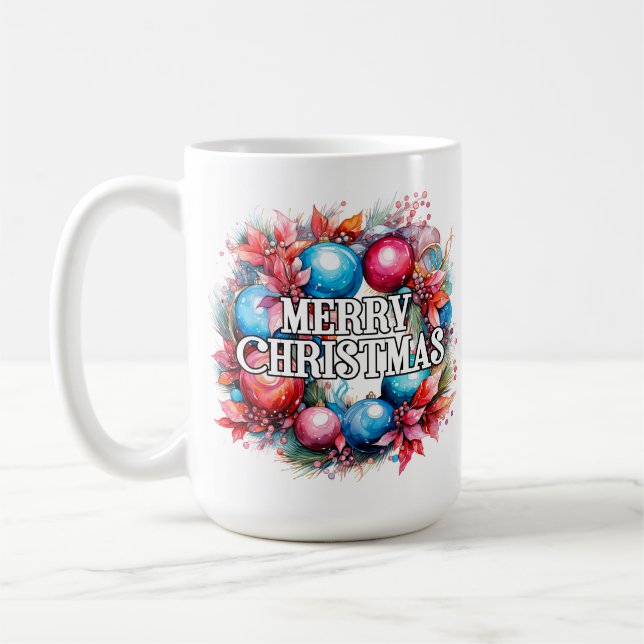 Happy Holidays | Merry Christmas Coffee Mug (Left)