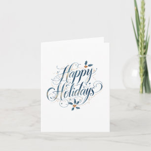 Happy Holidays Merry Christmas Family New Year Card