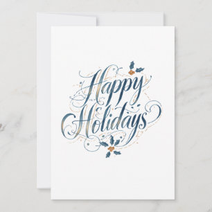 Happy Holidays Merry Christmas Family New Year Card