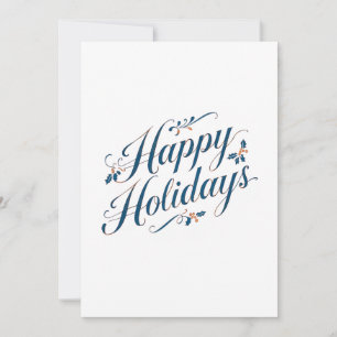 Happy Holidays Merry Christmas Family New Year Holiday Card
