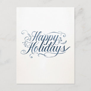 Happy Holidays Merry Christmas Family New Year Holiday Postcard
