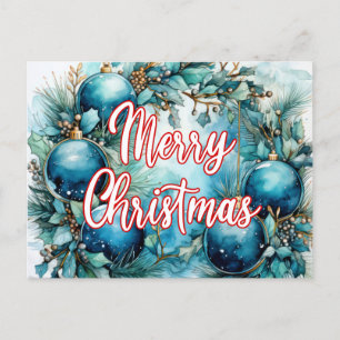 Happy Holidays   Merry Christmas Postcard