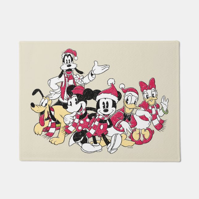 Happy Holidays | Mickey & Friends Christmas Cheer Doormat (Front)