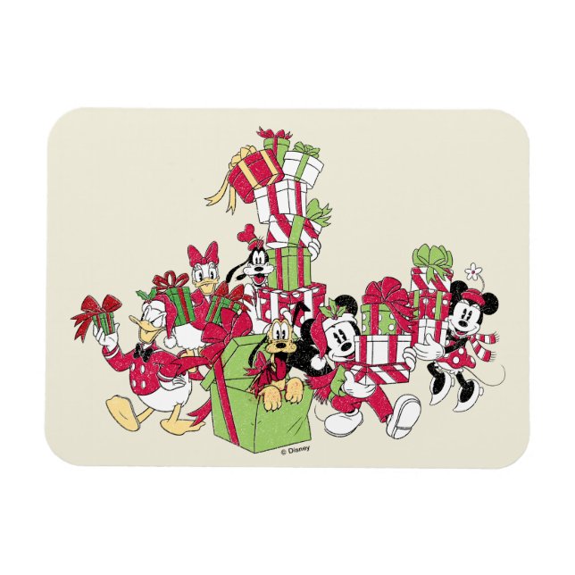 Happy Holidays | Mickey & Friends Christmas Gifts Magnet (Horizontal)