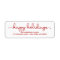Happy Holidays Modern Hand Lettered Script Label