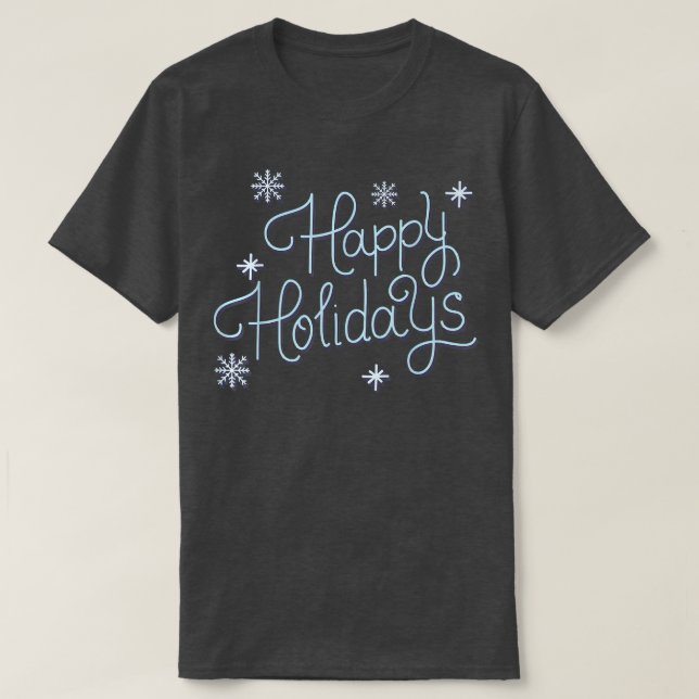 Happy Holidays monoline ugly Christmas sweater  (Design Front)