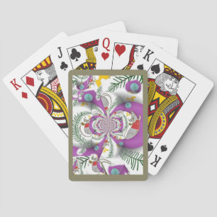 Happy Holidays Mouse in  House Kaleidoscope Playing Cards