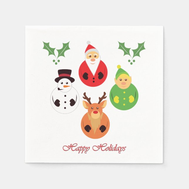Happy Holidays! Napkin (Front)