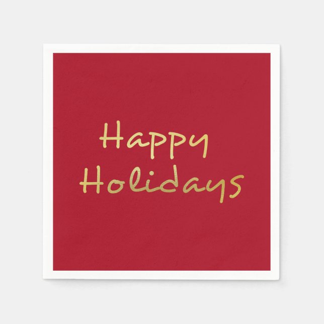 Happy Holidays - Napkin (Front)