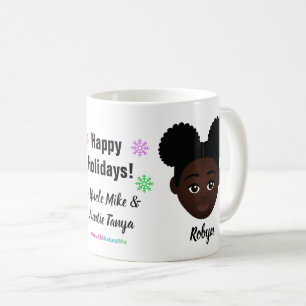 Happy Holidays Natural Hair Coffee Mug