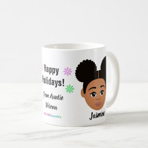Happy Holidays Natural Hair Coffee Mug