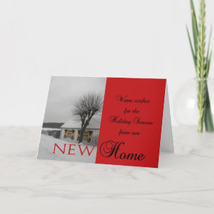 Happy Holidays - New Address Christmas Card