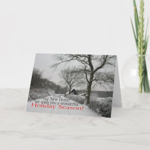 Happy Holidays - New Address Christmas Card