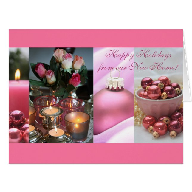 Happy Holidays - New Address Christmas Card (Front Horizontal)