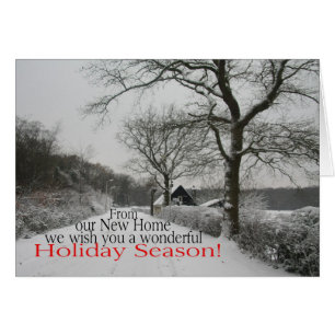 Happy Holidays - New Address Christmas Card
