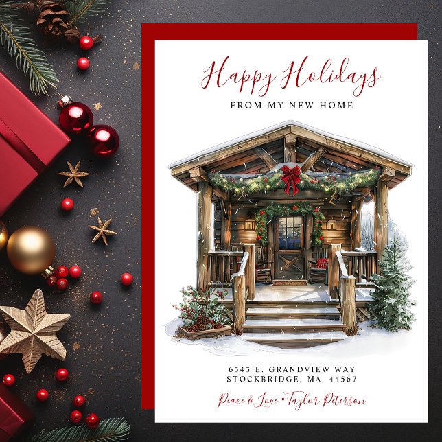 Happy Holidays New Home Front Door Moving Announcement (Creator Uploaded)