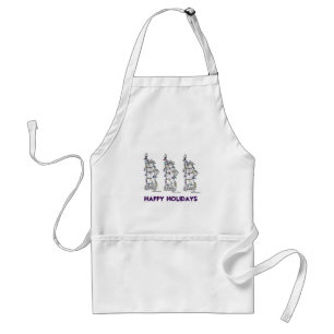 Happy Holidays NYC Christmas Hanukkah New York Standard Apron