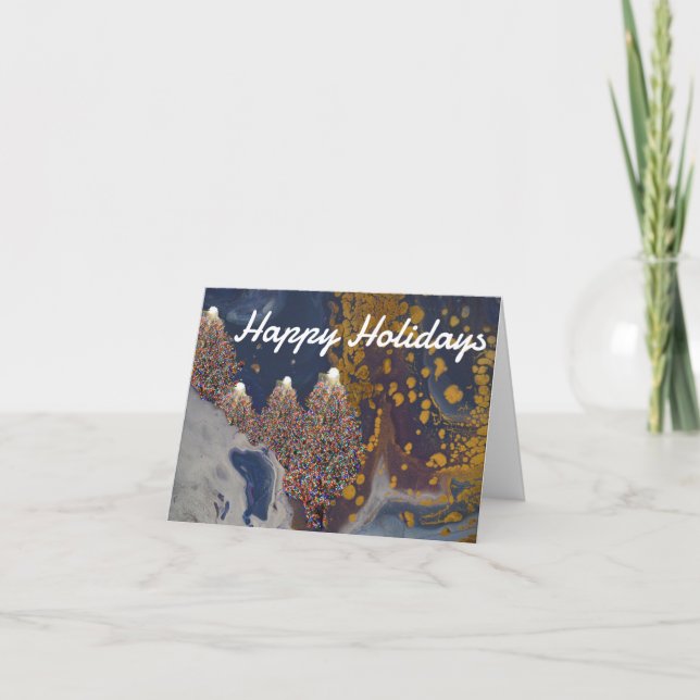 Happy Holidays Original Artwork Card (Front)