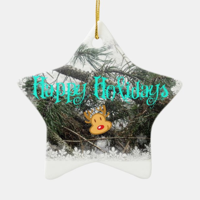 Happy Holidays Ornament (Front)