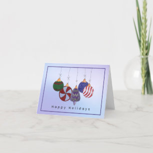 Happy Holidays Ornament card