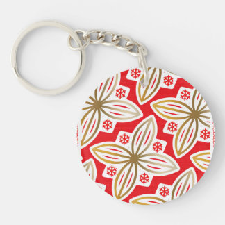 HAPPY HOLIDAYS | Peace&Love | Poinsettia | Keychain