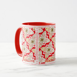 HAPPY HOLIDAYS | Peace&Love | Poinsettia | Two-Ton Mug