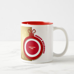 Happy Holidays. Personalized Christmas Mugs