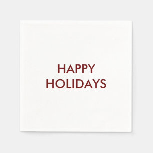 Happy Holidays Personalized Napkin