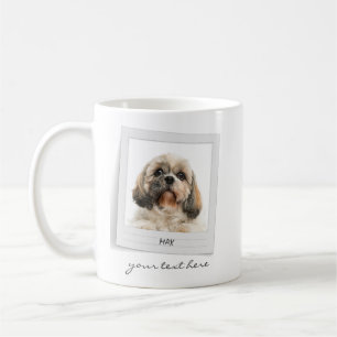 Happy Holidays Pet Photo Frame Personalized Dog Coffee Mug