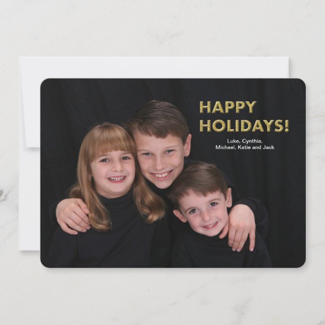 Happy Holidays Photo Card (Front)