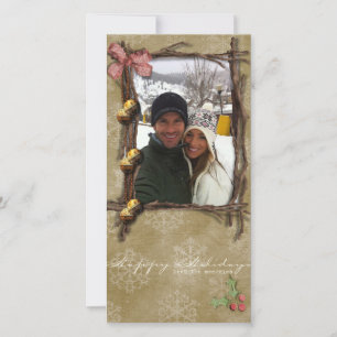 happy holidays photo card