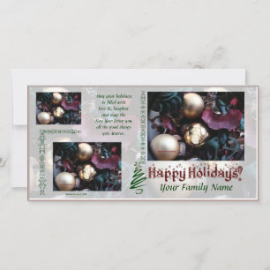 Happy Holidays Photo Card - Use Your Photos