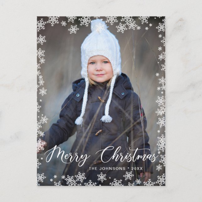Happy Holidays PHOTO Christmas Greeting Postcard (Front)