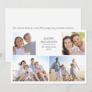 Happy Holidays   Photo Collage  Holiday Card