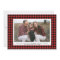 Happy Holidays Photo Fun Buffalo Check Plaid