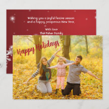 Happy Holidays Photo Holiday Card