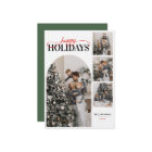 Happy Holidays photo Modern Simple Calligraphy