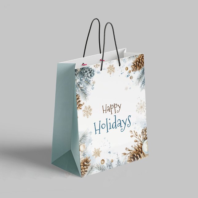 Happy Holidays Pine Tree Gift Bag (Creator Uploaded)