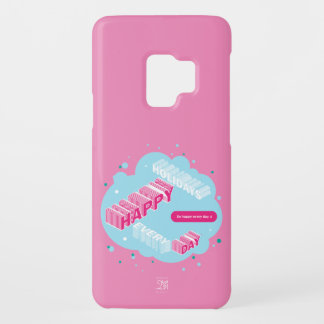 Happy Holidays, Pink Case-Mate Samsung Galaxy S9 Case