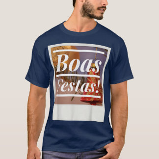 Happy Holidays Portuguese Instant Photo Hipster  T-Shirt