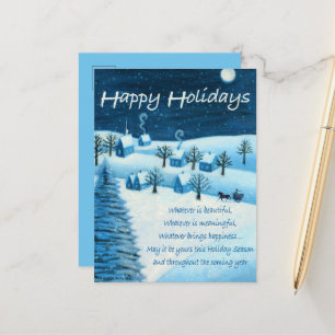 Happy Holidays Postcard