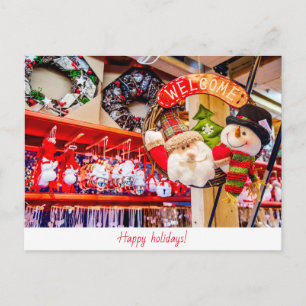 Happy holidays postcard