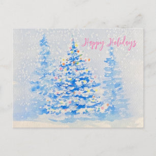 Happy Holidays postcard