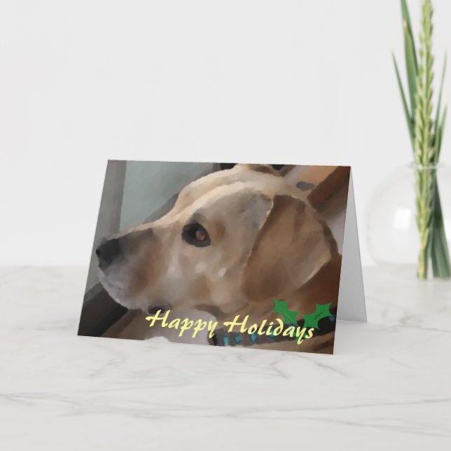 Happy Holidays Puppy card (Front)