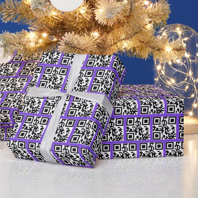 Happy Holidays QR Codes Wrapping Paper (Holidays)