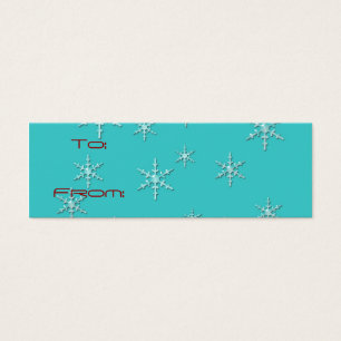 happy holidays retro gift tag